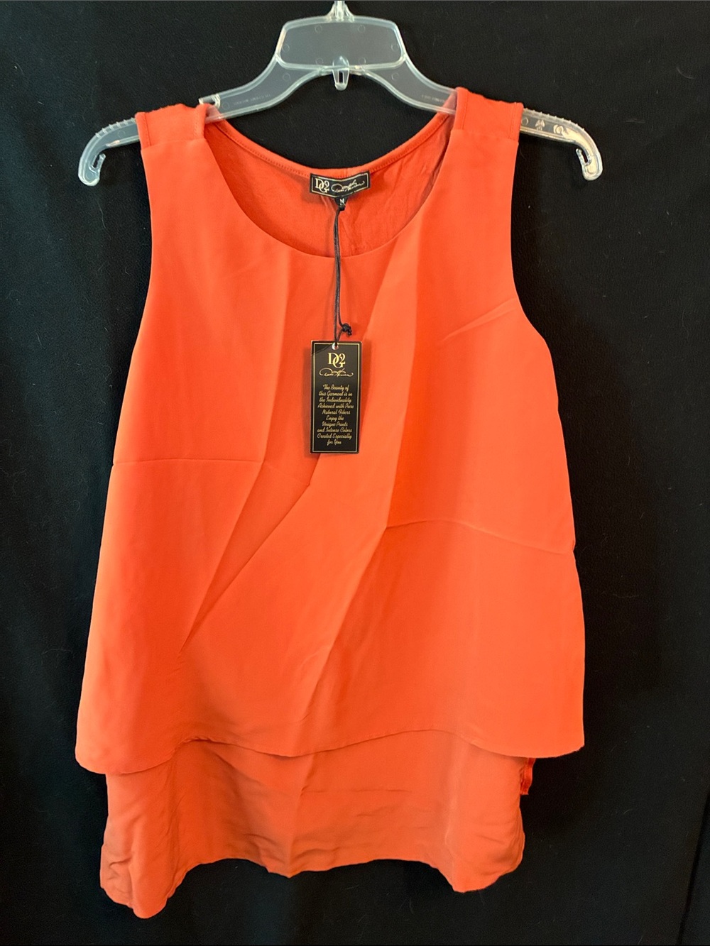 DG2 by Diane Gilman Coral Layered Sleeveless Top